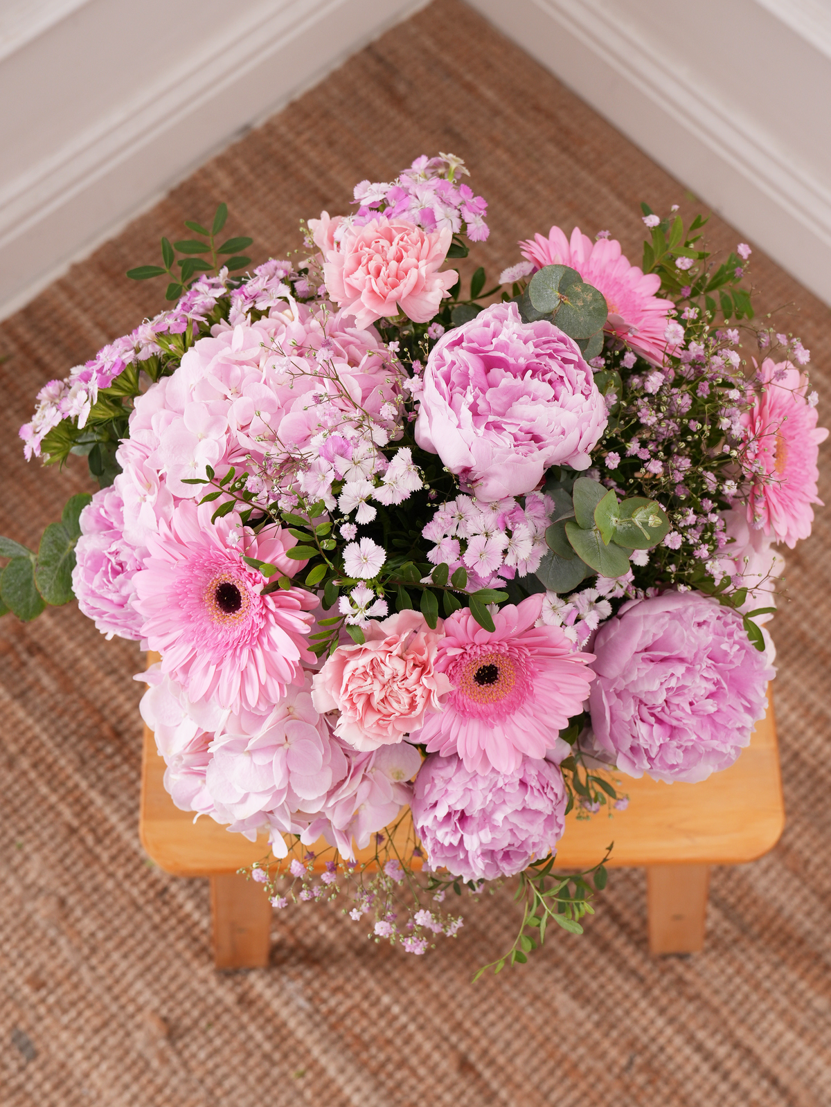 Birthday Peony Sweetheart - Vase (Complimentary Birthday Balloon)