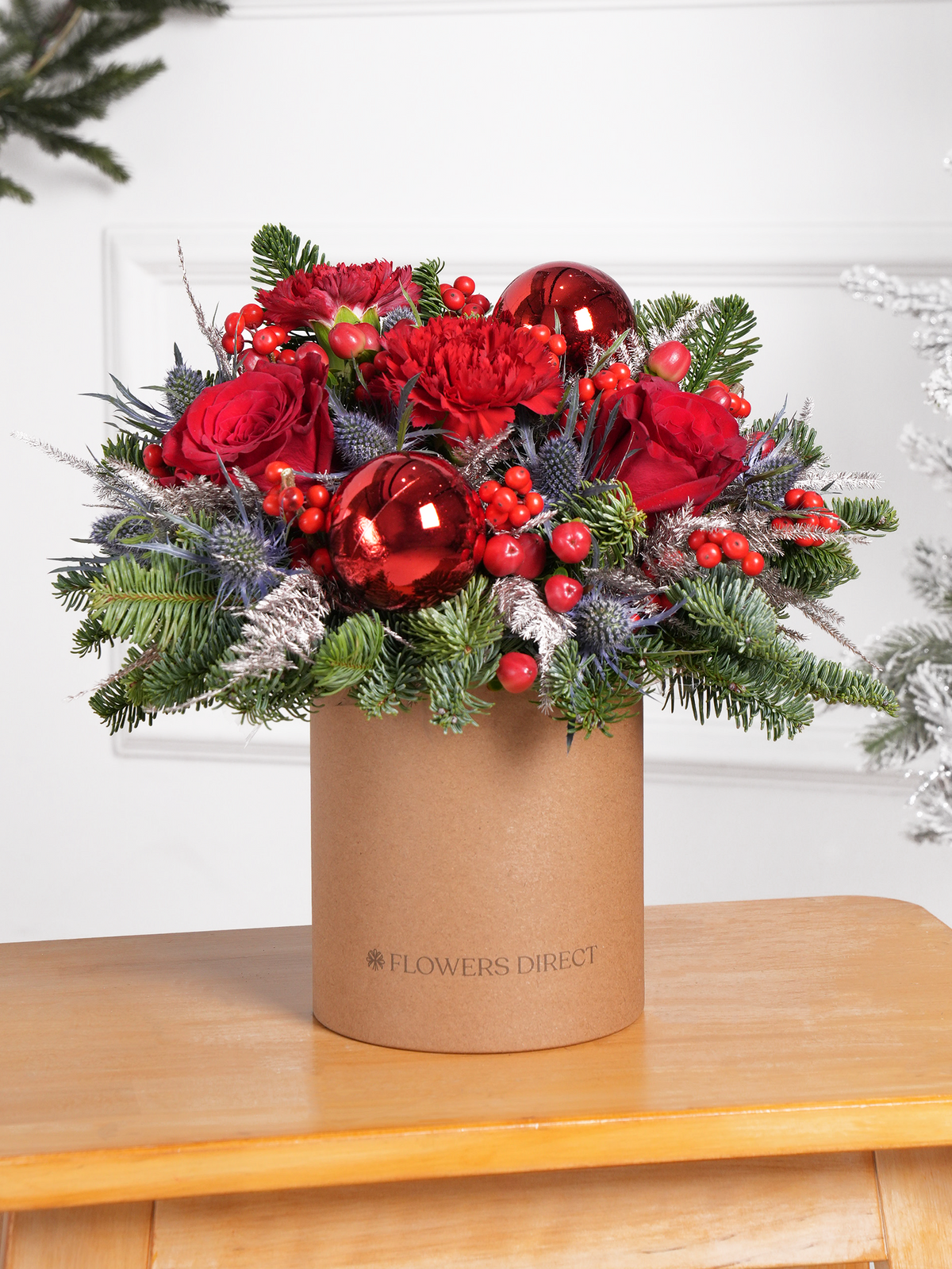 Berry Red Christmas - Hatbox