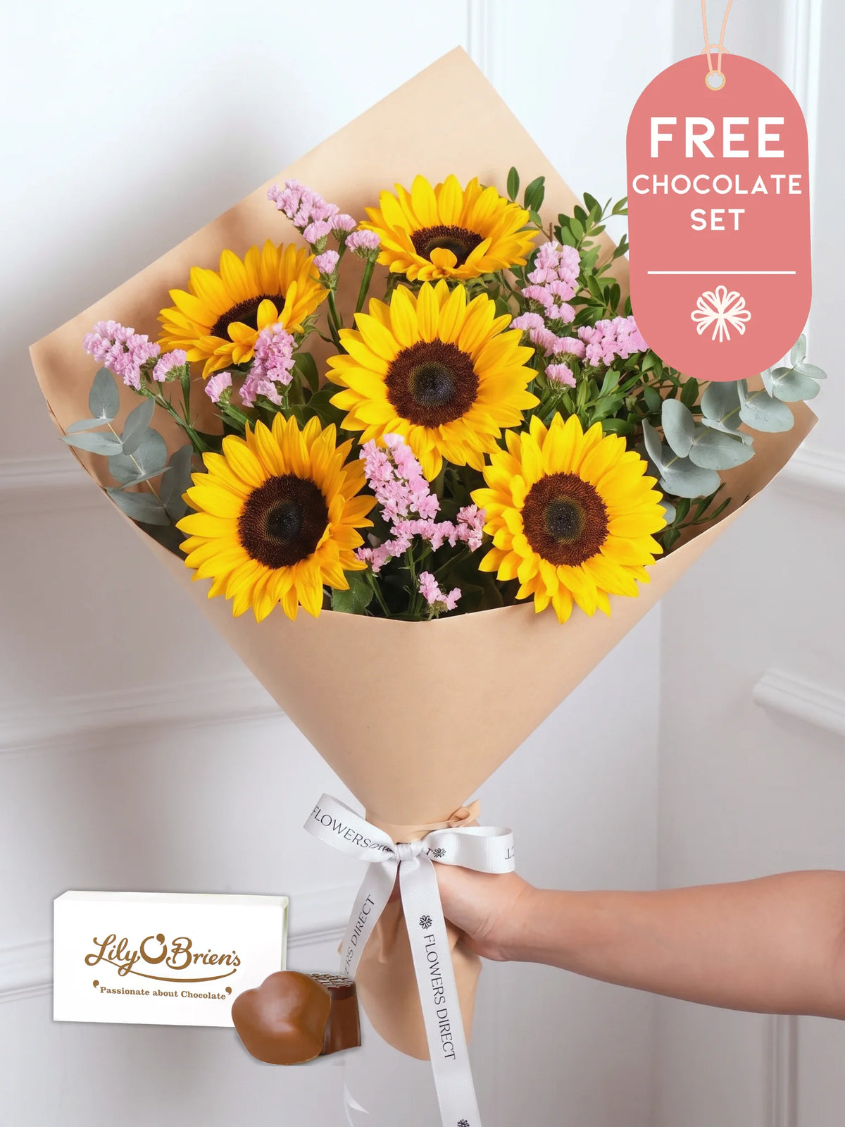 Pink Glow Bunch! with Free Chocolate Set