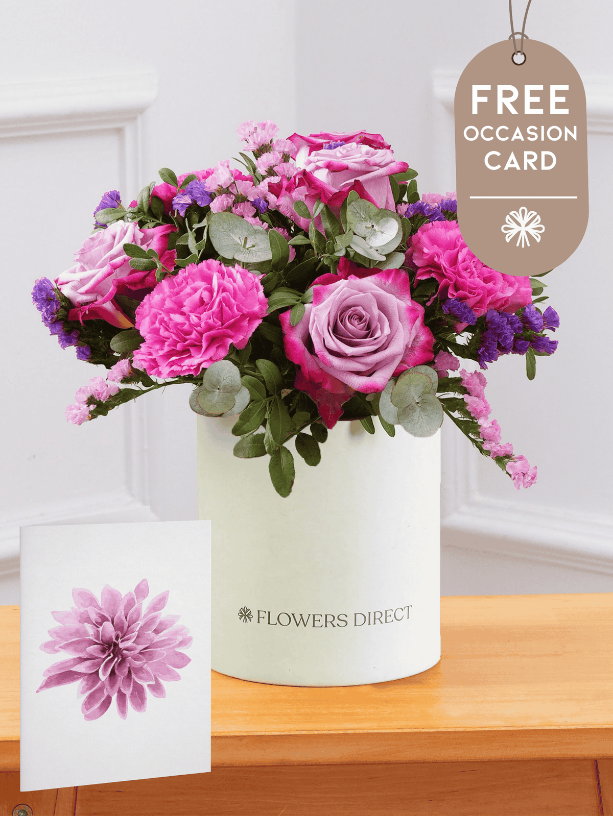 Purple Majesty - Hatbox with Free Occasion Card