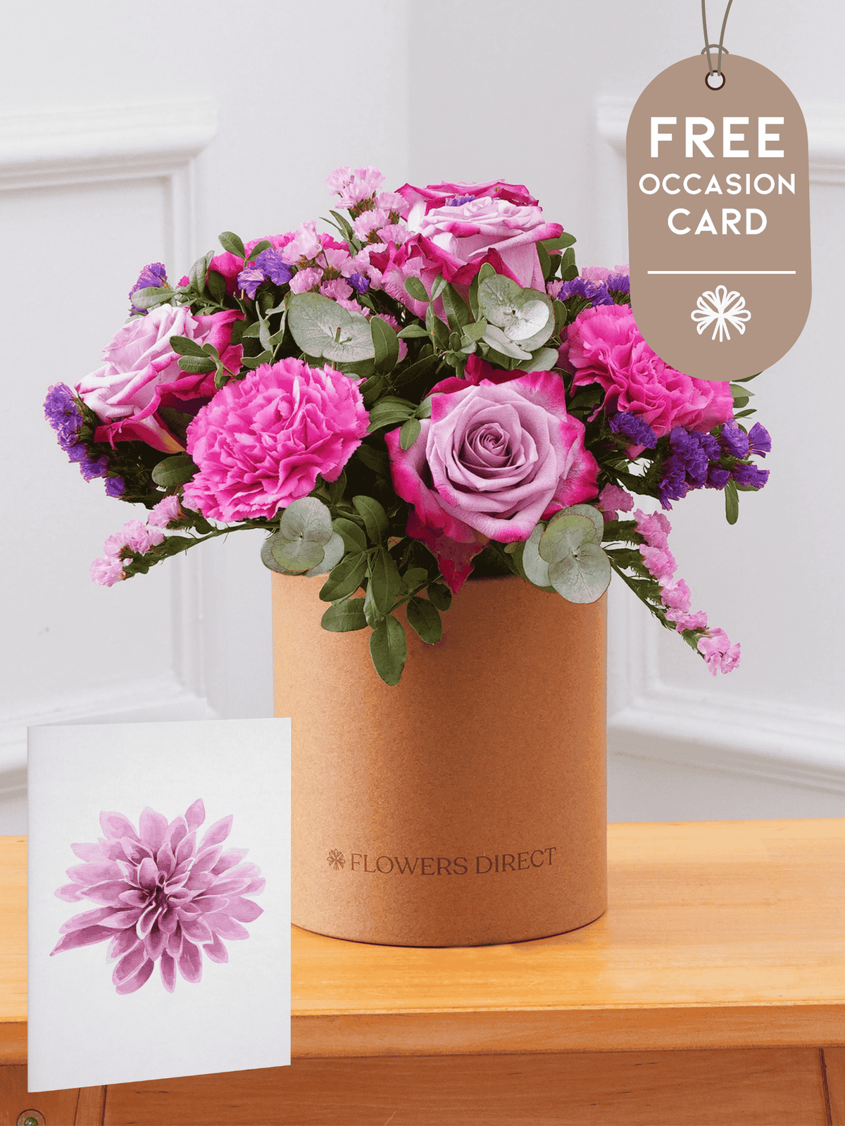 Purple Majesty - Hatbox with Free Occasion Card