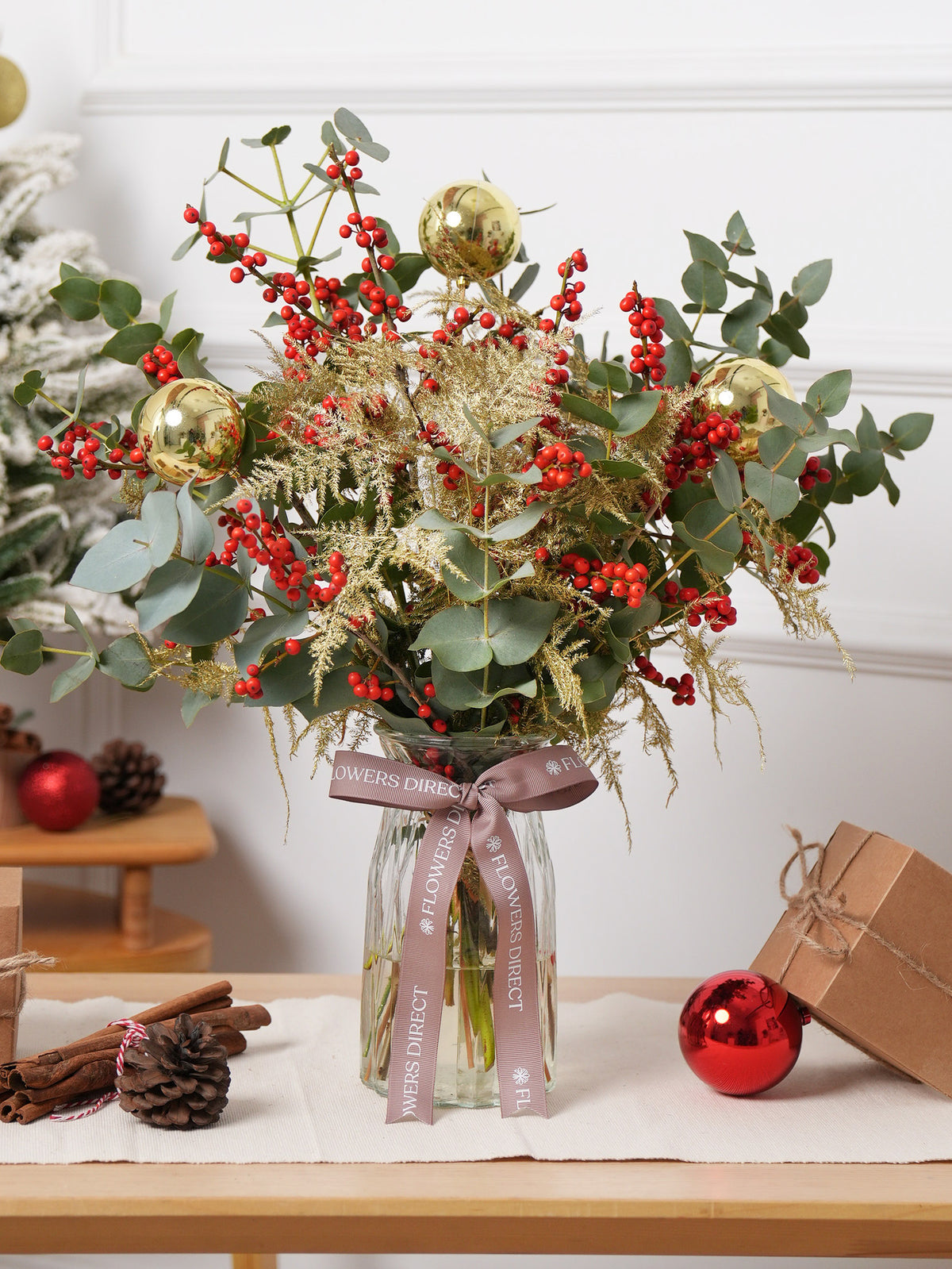 Radiant Christmas Vase