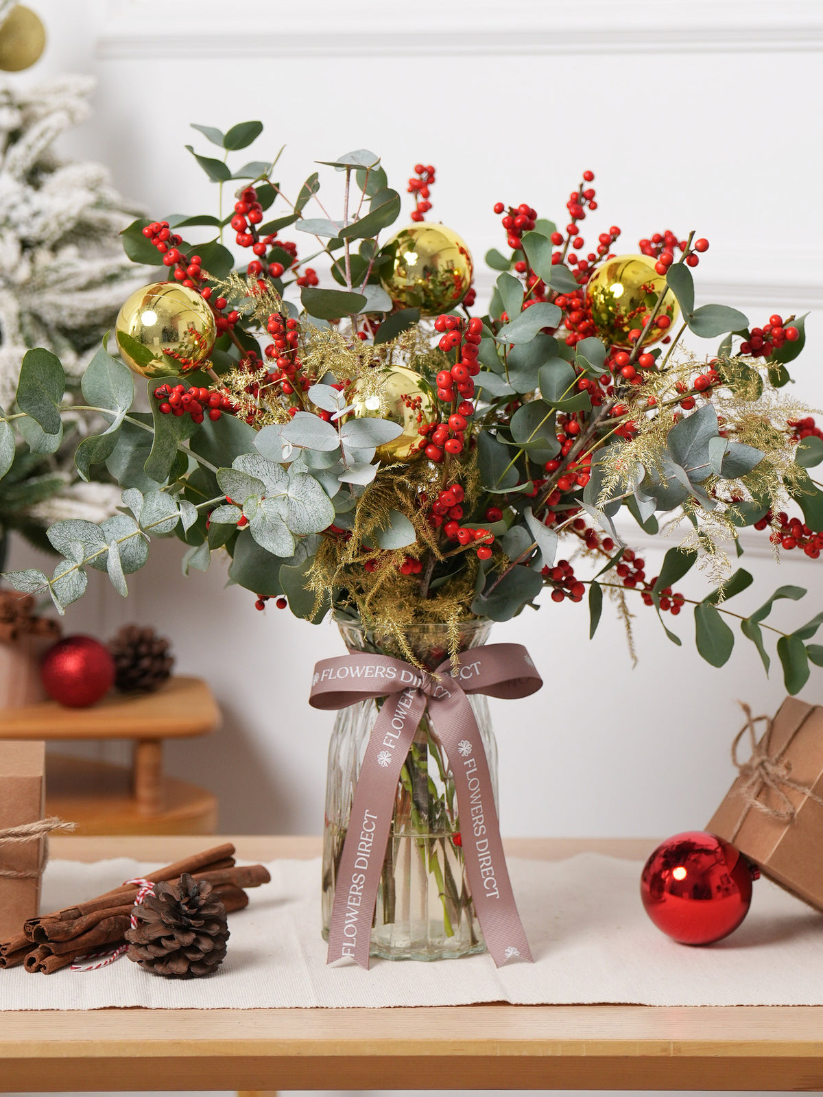 Radiant Christmas Vase