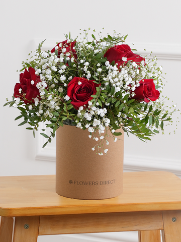 Red Roses Hatbox