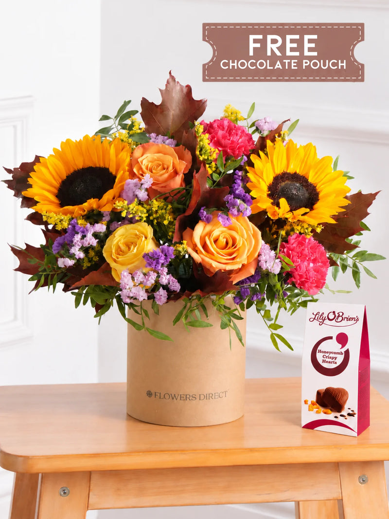 Autumn Charm Hatbox free chocolate pouch