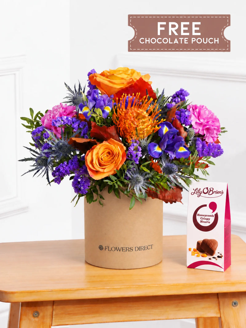 Crisp Meadow Hatbox free chocolate pouch