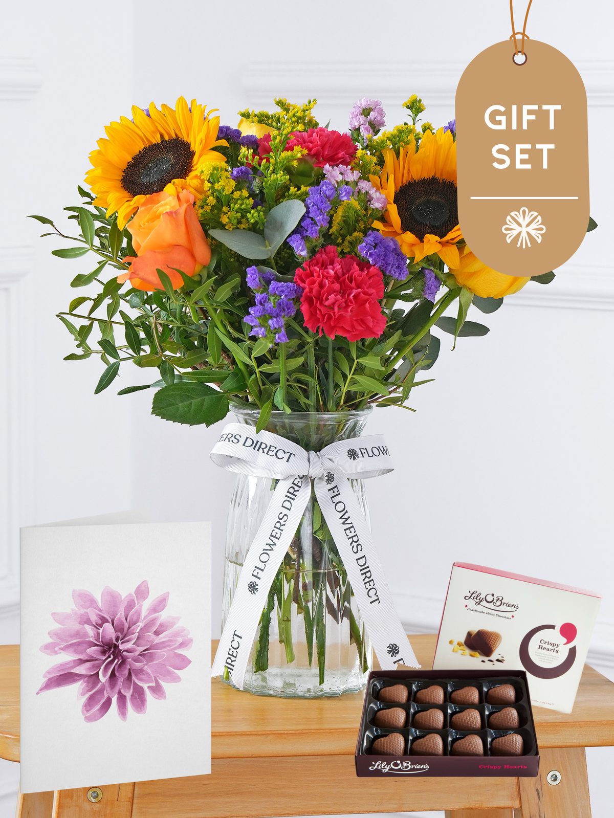 Colour Burst Vase Gift Set