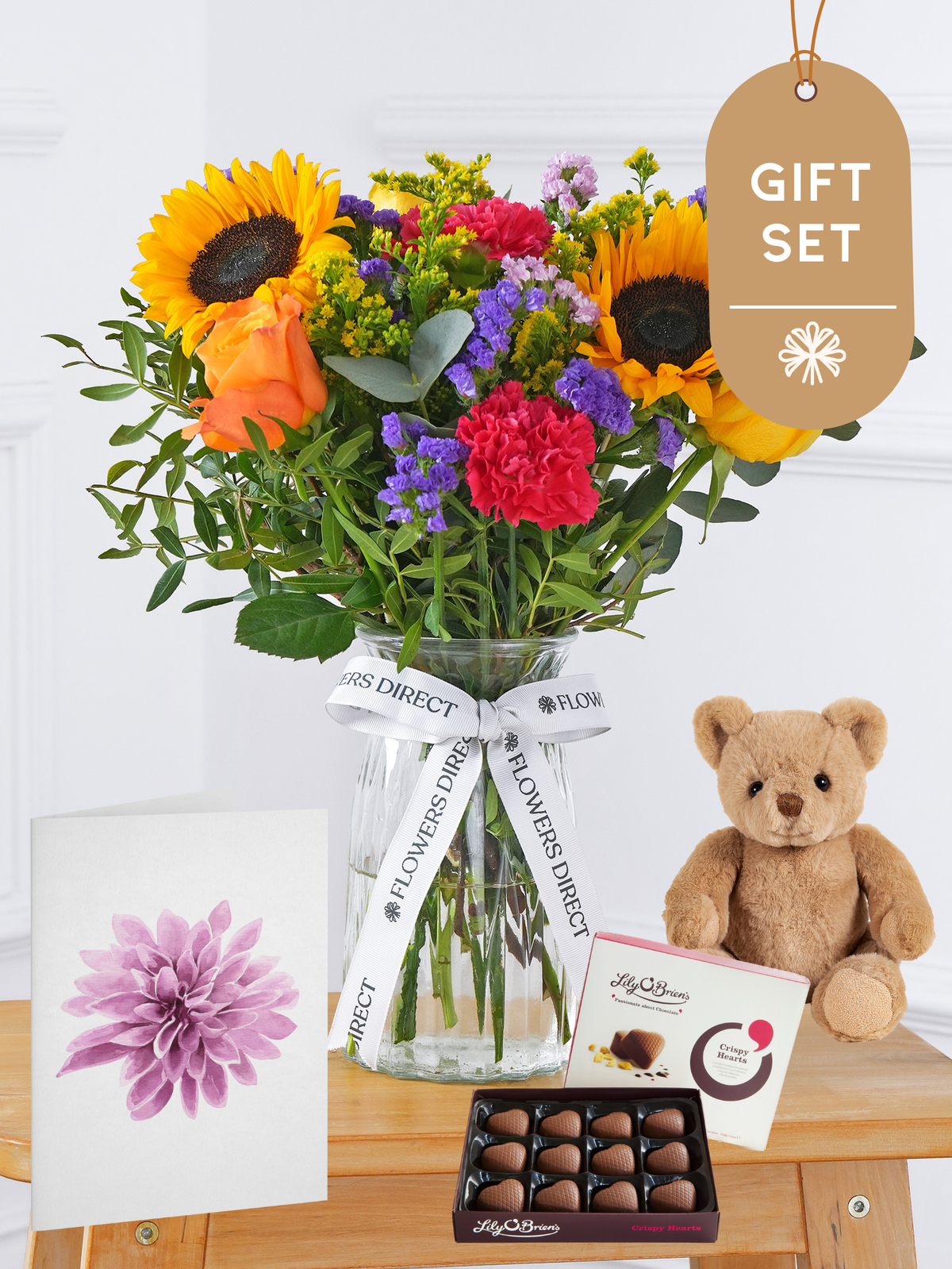 Colour Burst Vase Gift Set