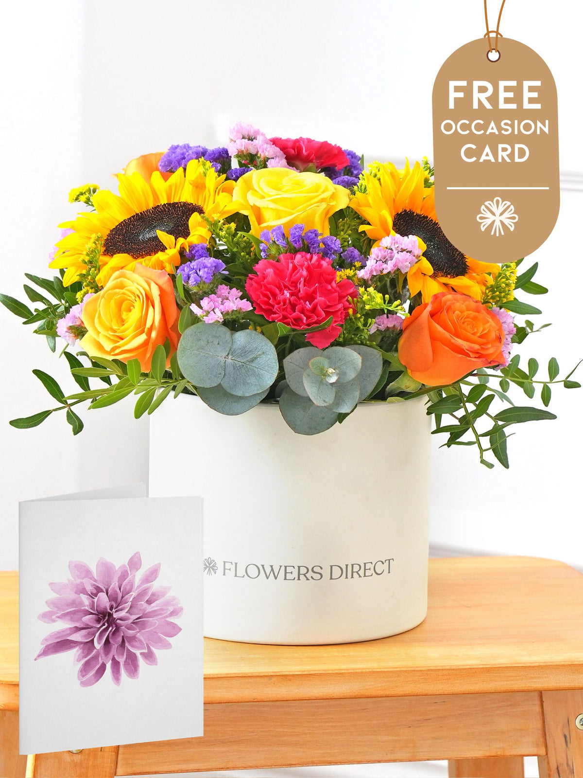 Colour Burst - Hatbox with Free Occasion Card