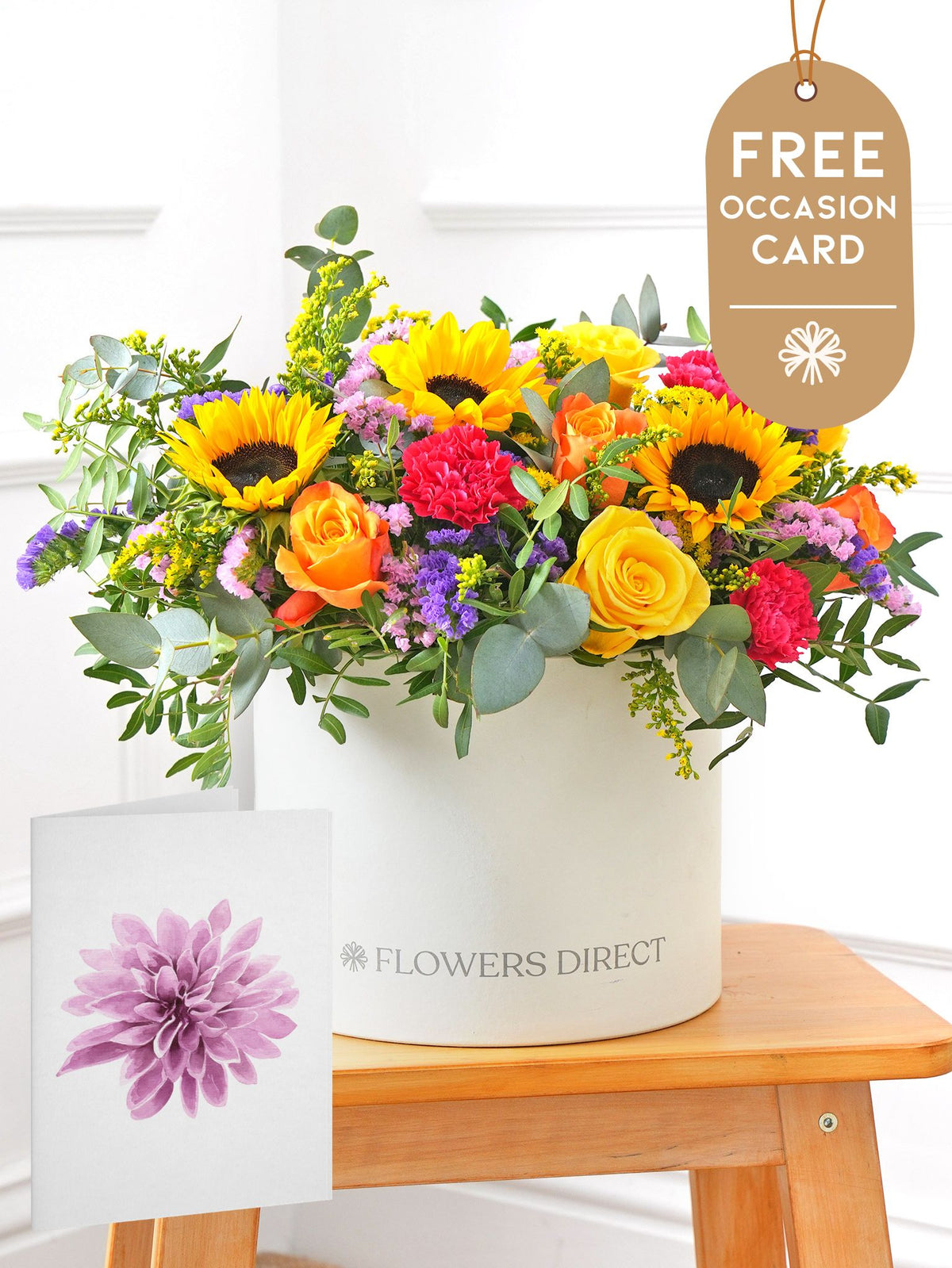 Colour Burst - Hatbox with Free Occasion Card
