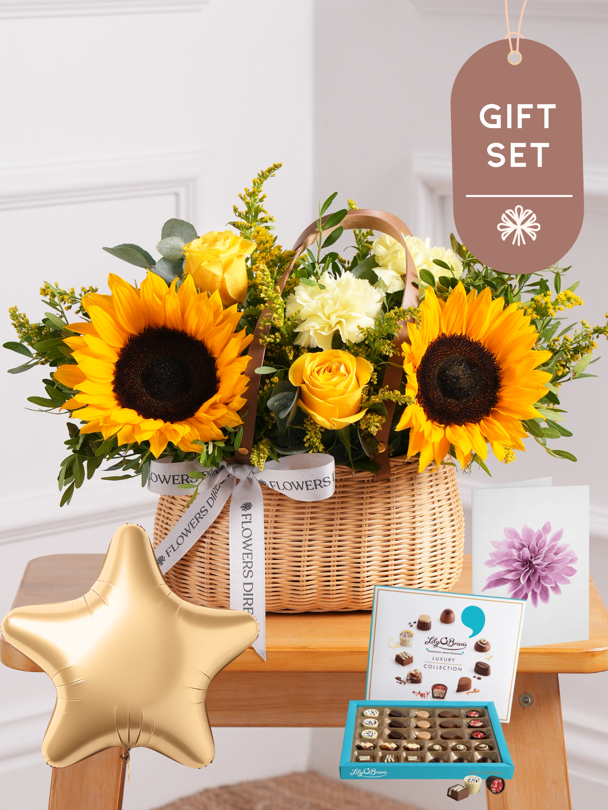 Sunflower Basket Gift Set