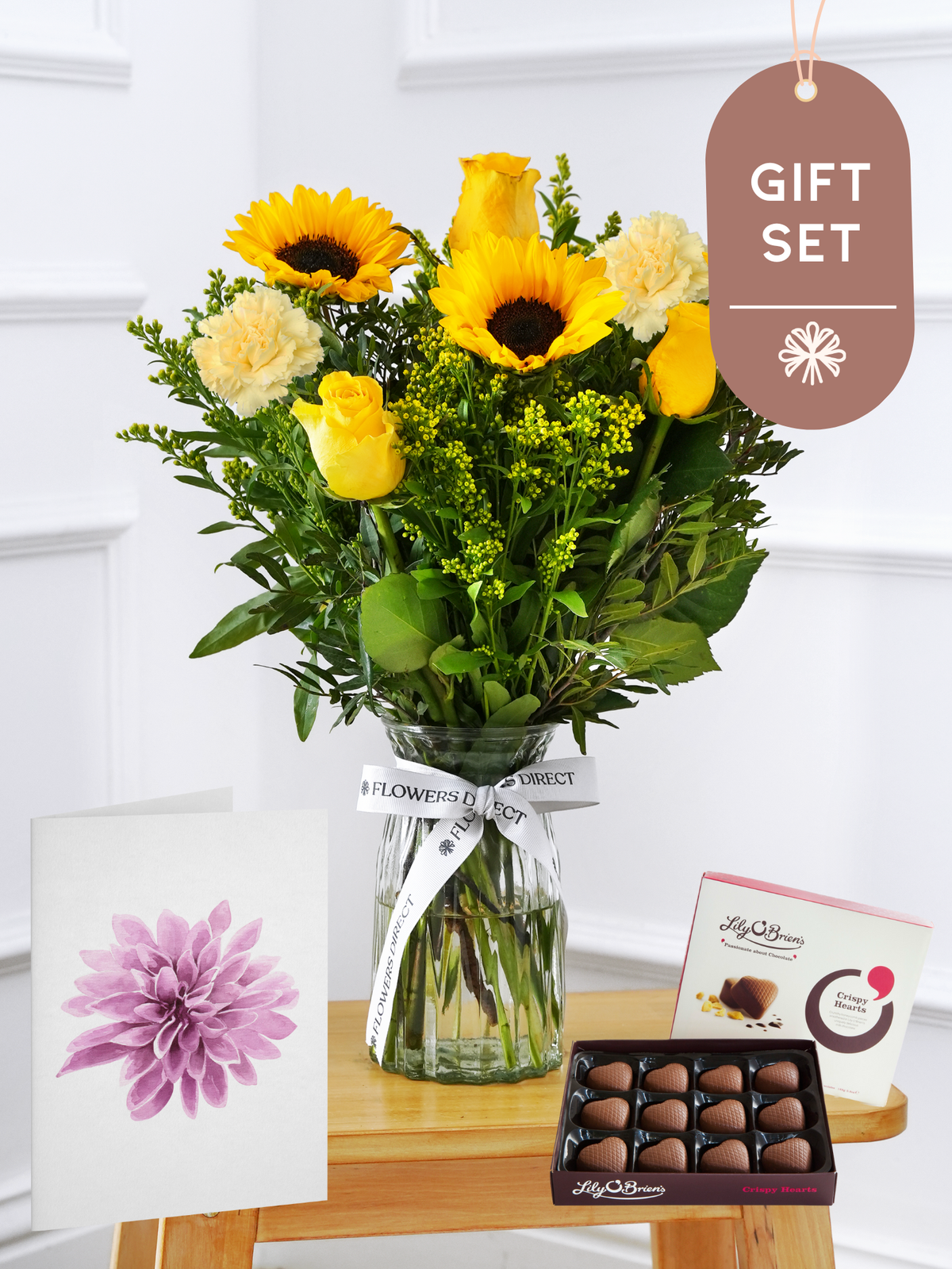 Sunflower Vase Gift Set