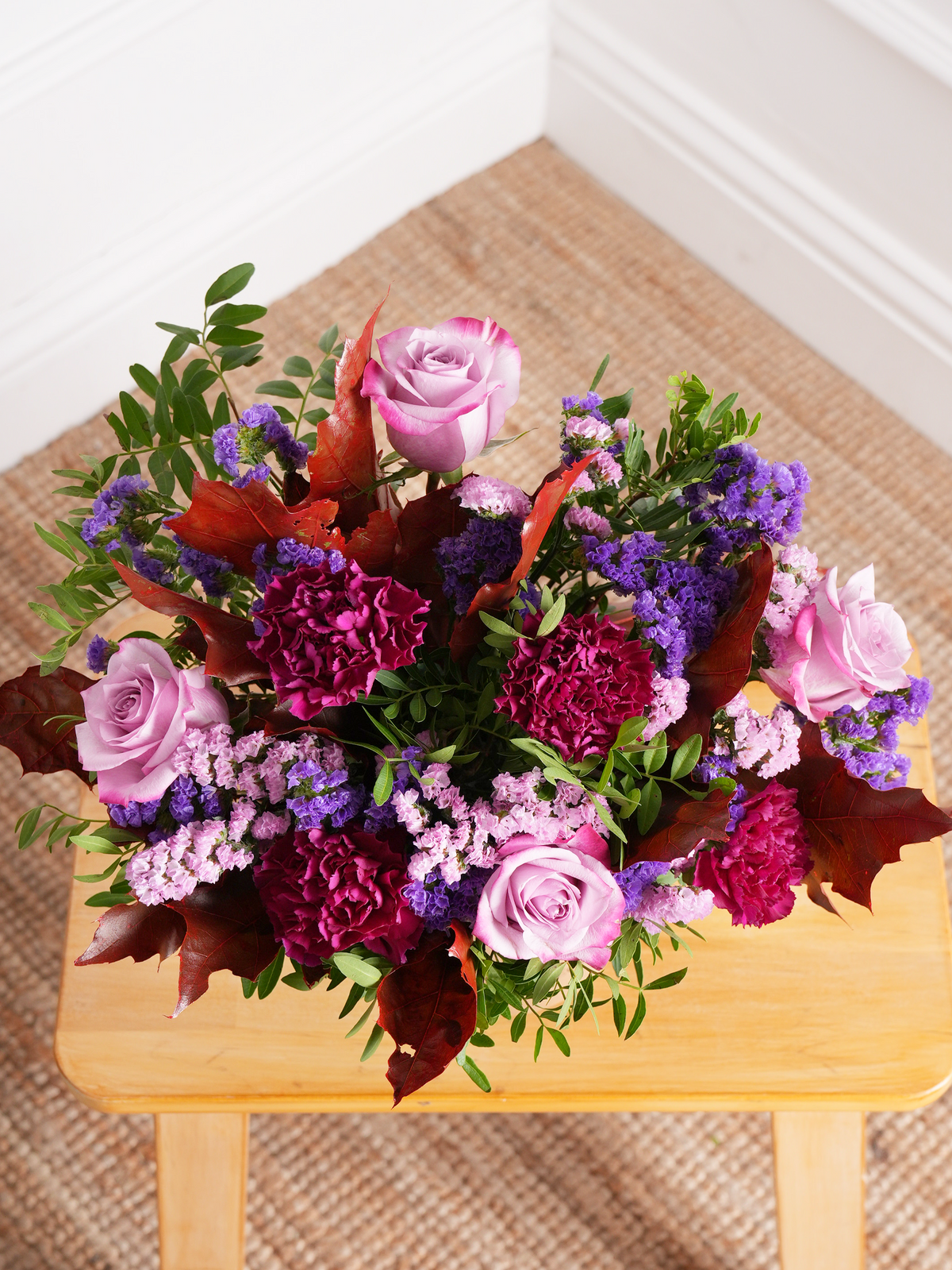 Autumn Purple Majesty - Hatbox with Free Occasion Card