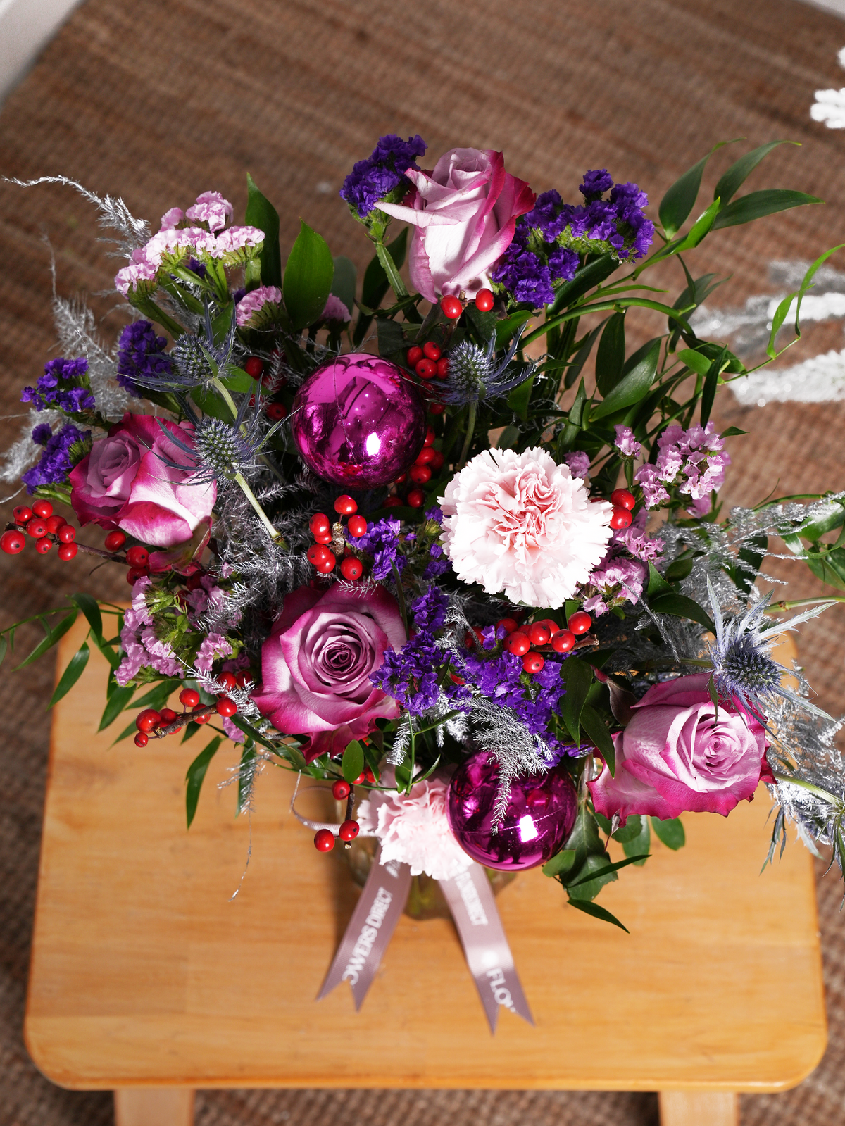 Purple Majesty Christmas Vase