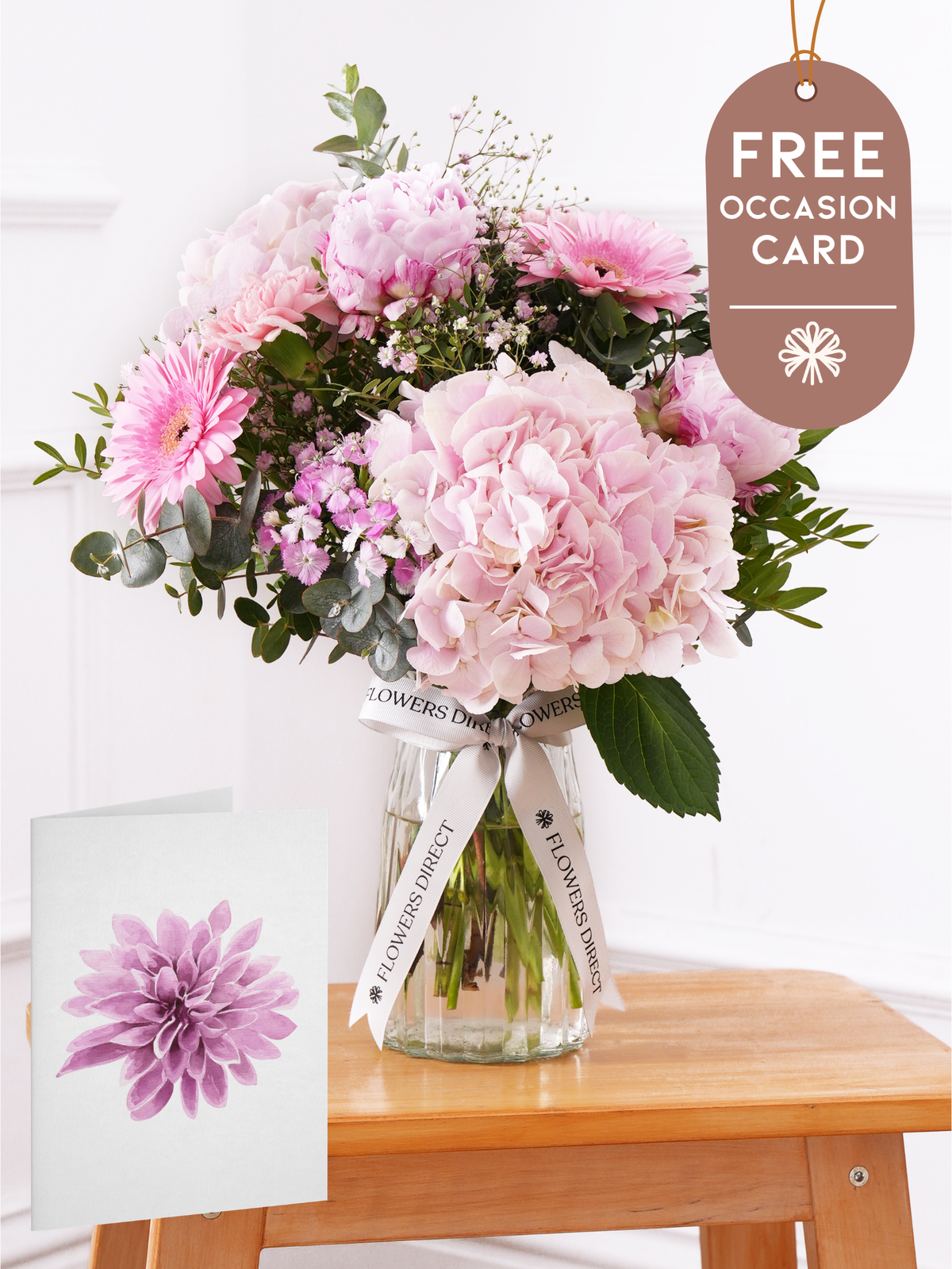 Peony Sweetheart - Vase with Free Occasion Card