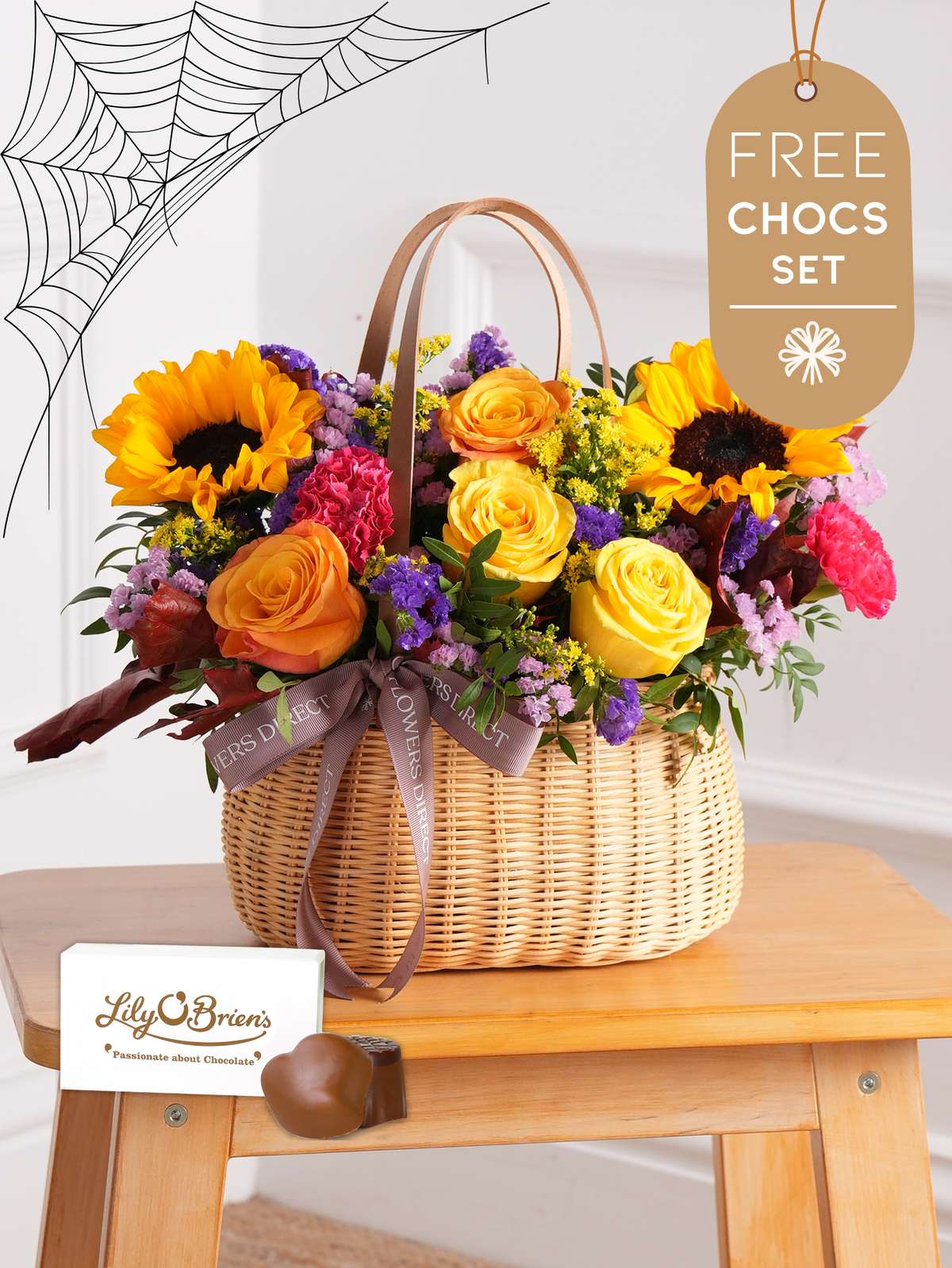 Autumn Charm Basket With Free Chocolate Set