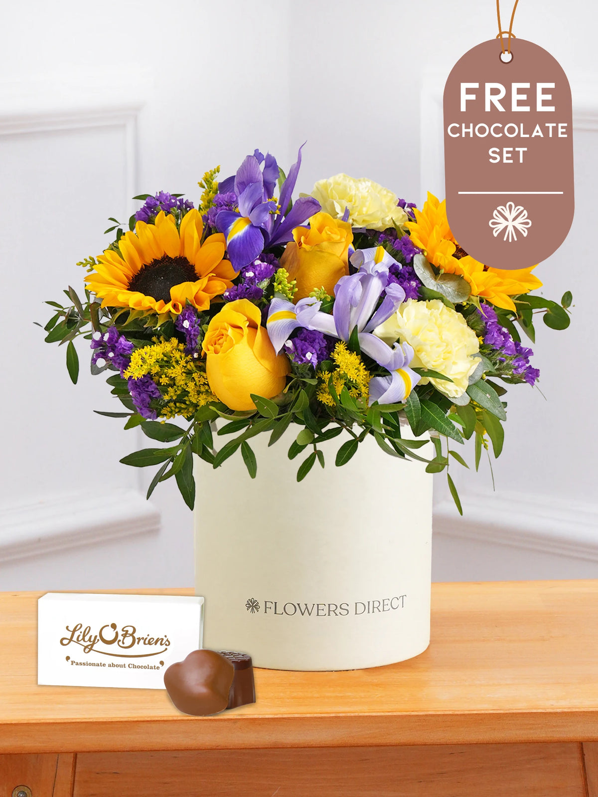 Iris Bliss - Hatbox with Free Chocolate Set