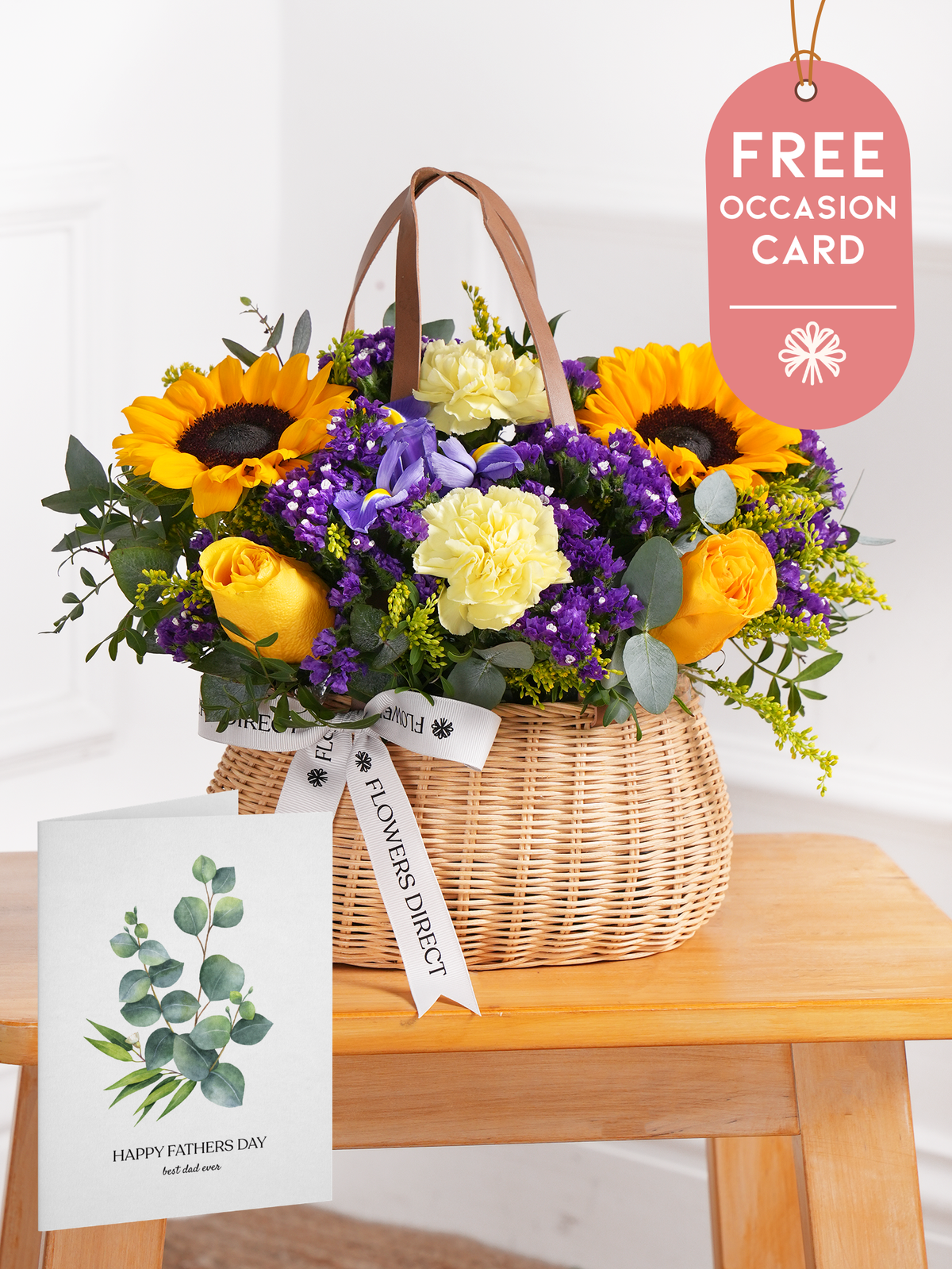 Father's Day Iris Bliss Basket with Free Occasion Card