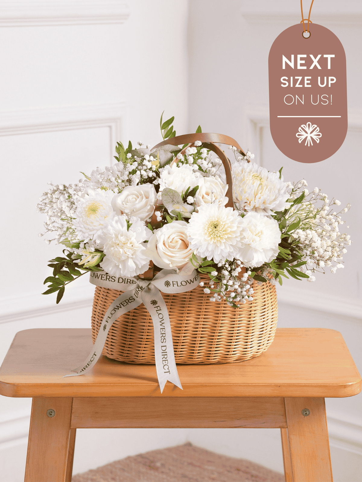 Simply White Basket Next Size Up – On Us!