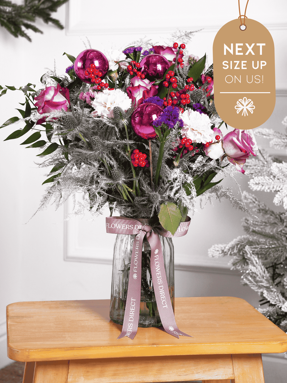 Purple Majesty Christmas Vase Next Size Up – On Us!