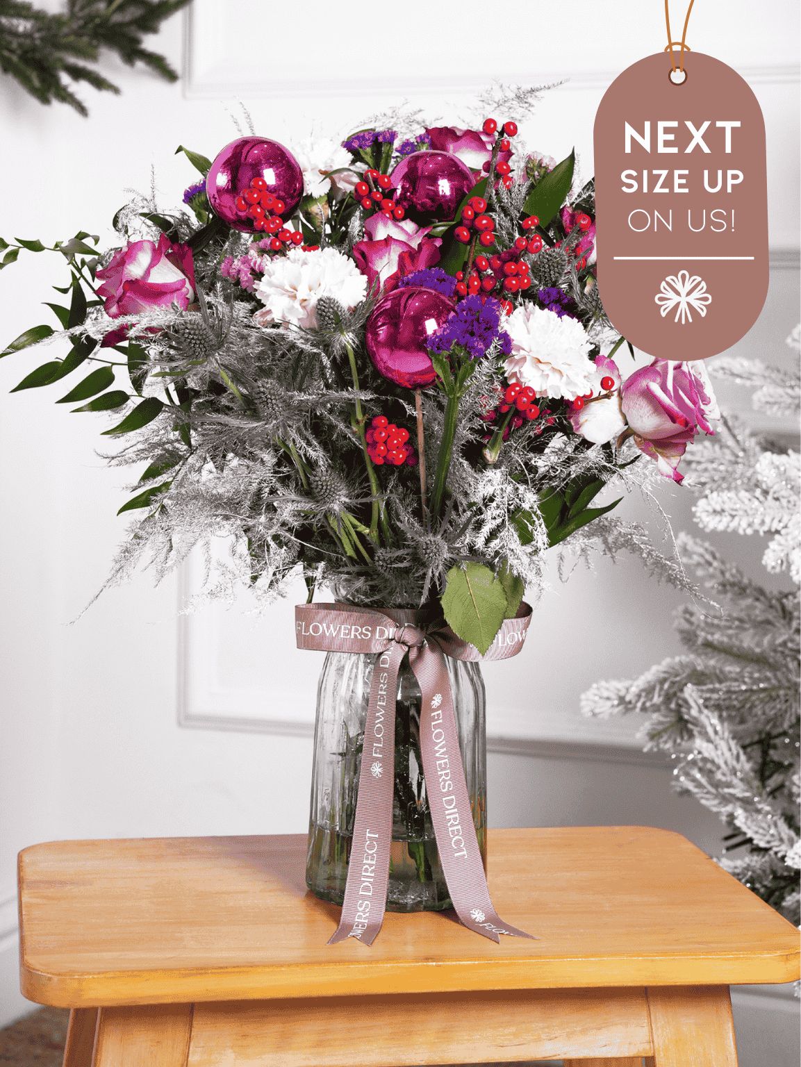 Purple Majesty Christmas Vase Next Size Up – On Us!