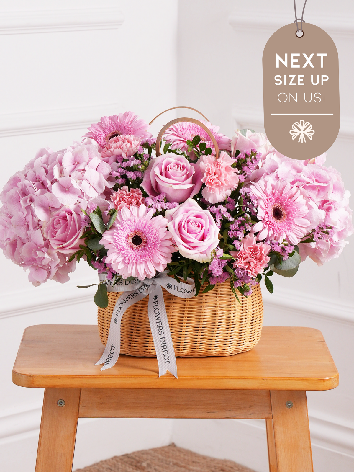 Sweetheart Basket  Next Size Up - On Us!