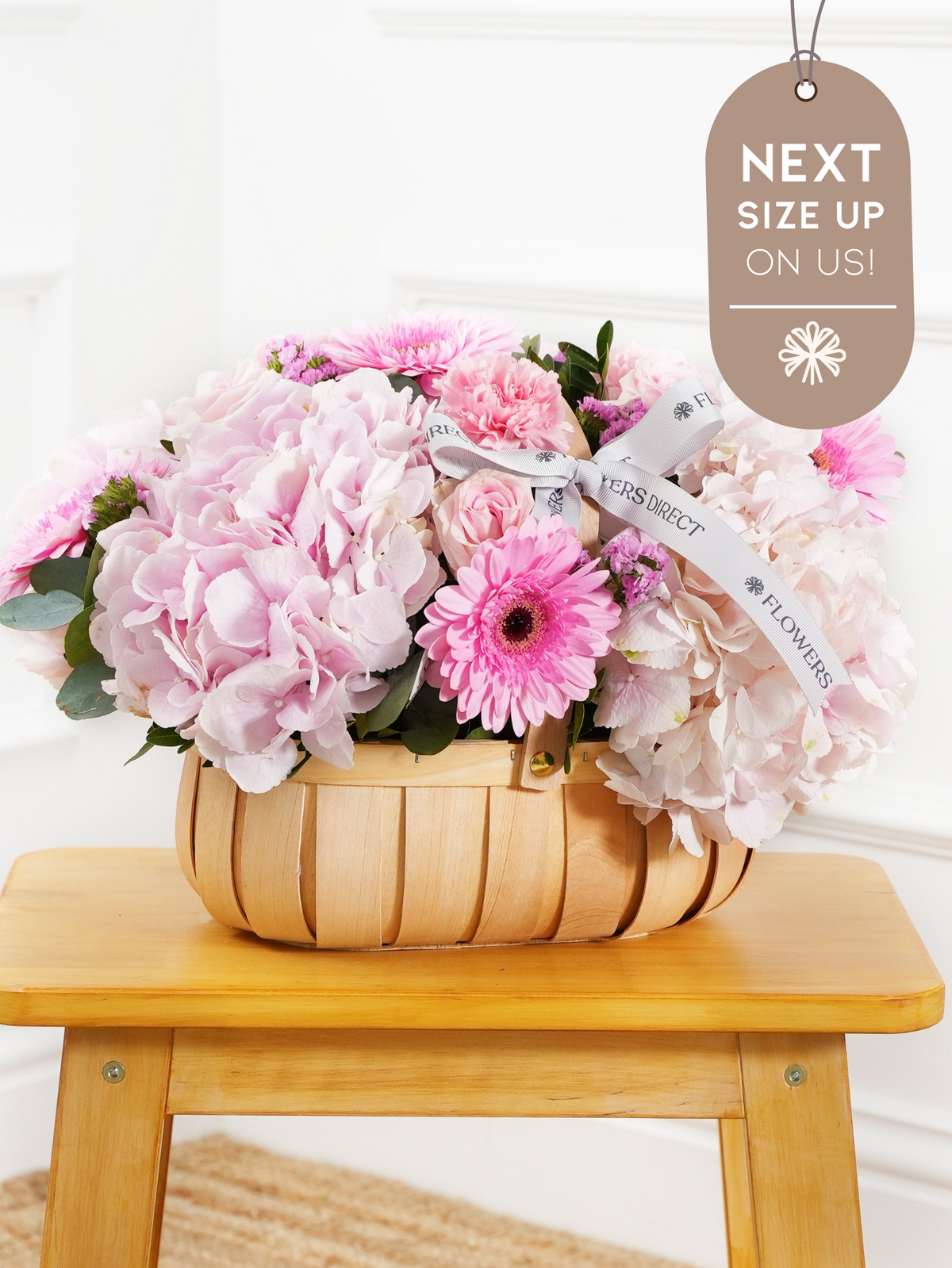 Sweetheart Basket  Next Size Up - On Us!