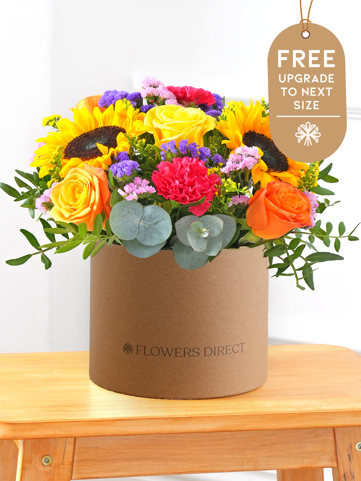 Colour Burst - Hatbox with Free Upgrade to Next Size