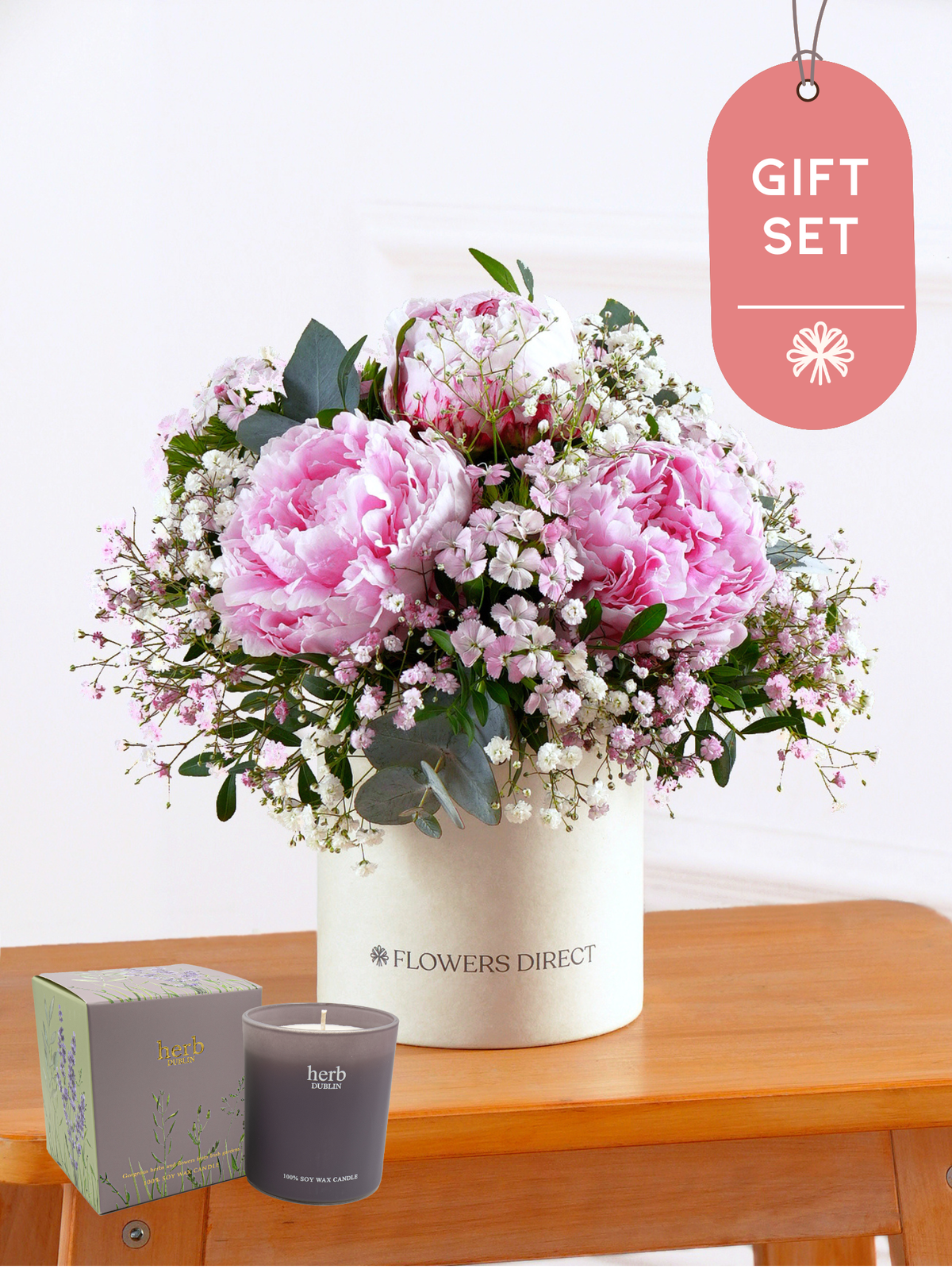 Pink Peony - Hatbox Gift Set