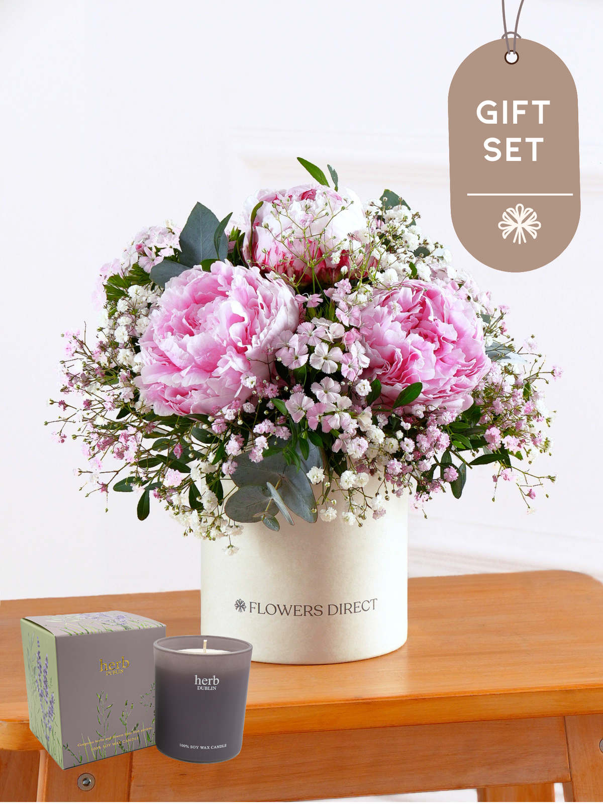 Pink Peony - Hatbox Gift Set