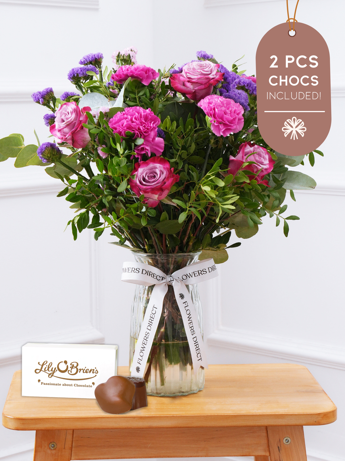 Purple Majesty Vase 2 Pcs Chocs included!