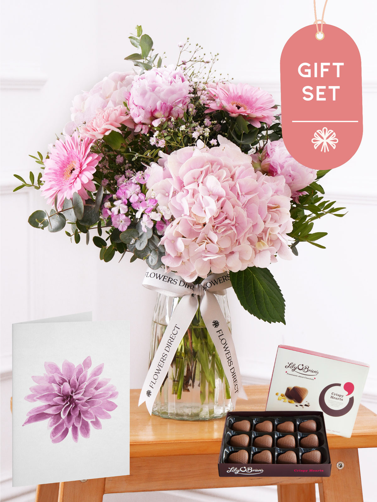 Peony Sweetheart Vase Gift Set