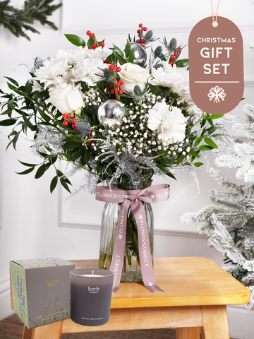 Pure Bliss Christmas Vase Gift Set