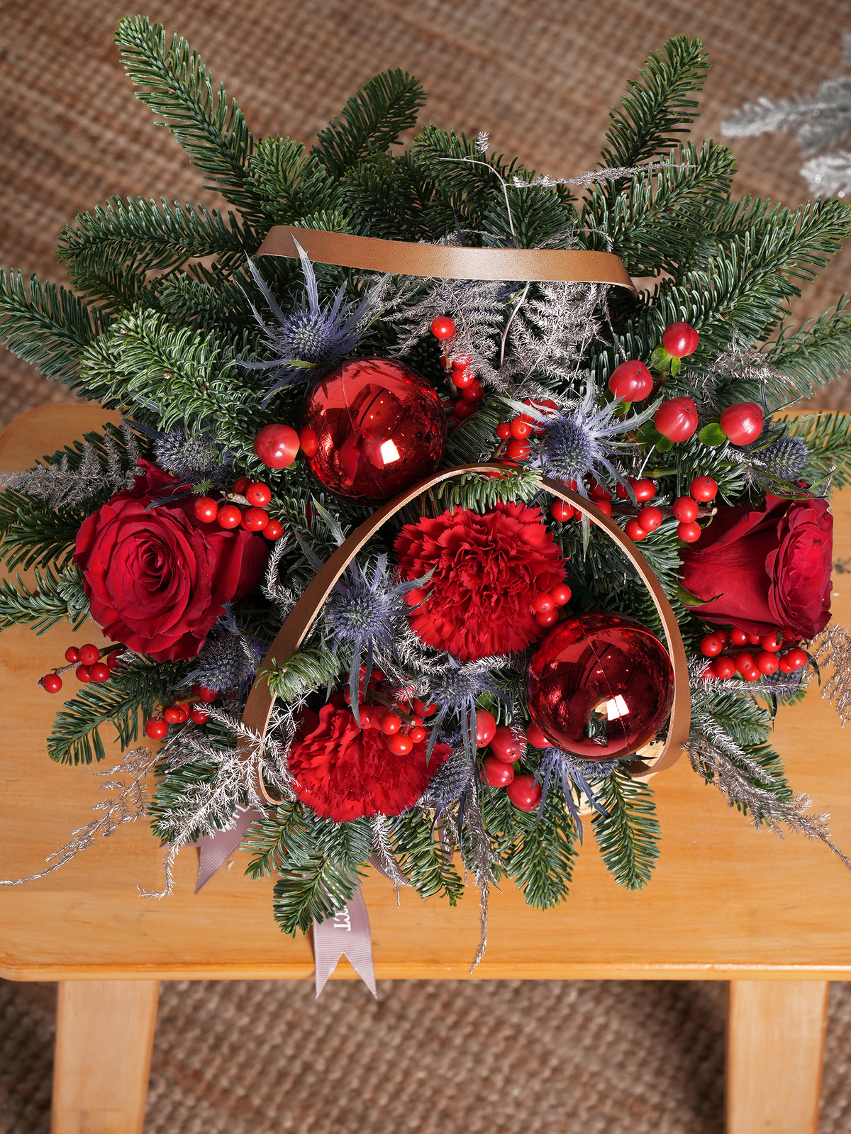 Berry Red Christmas Basket