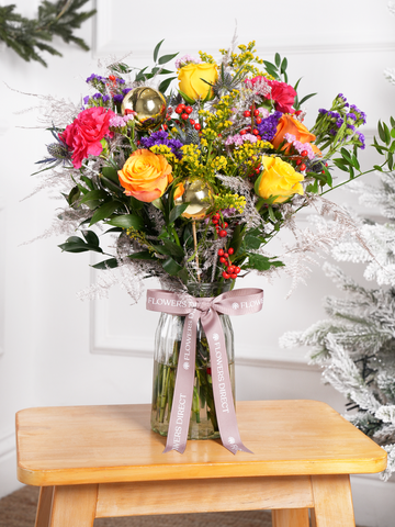 Cheerful Christmas Vase