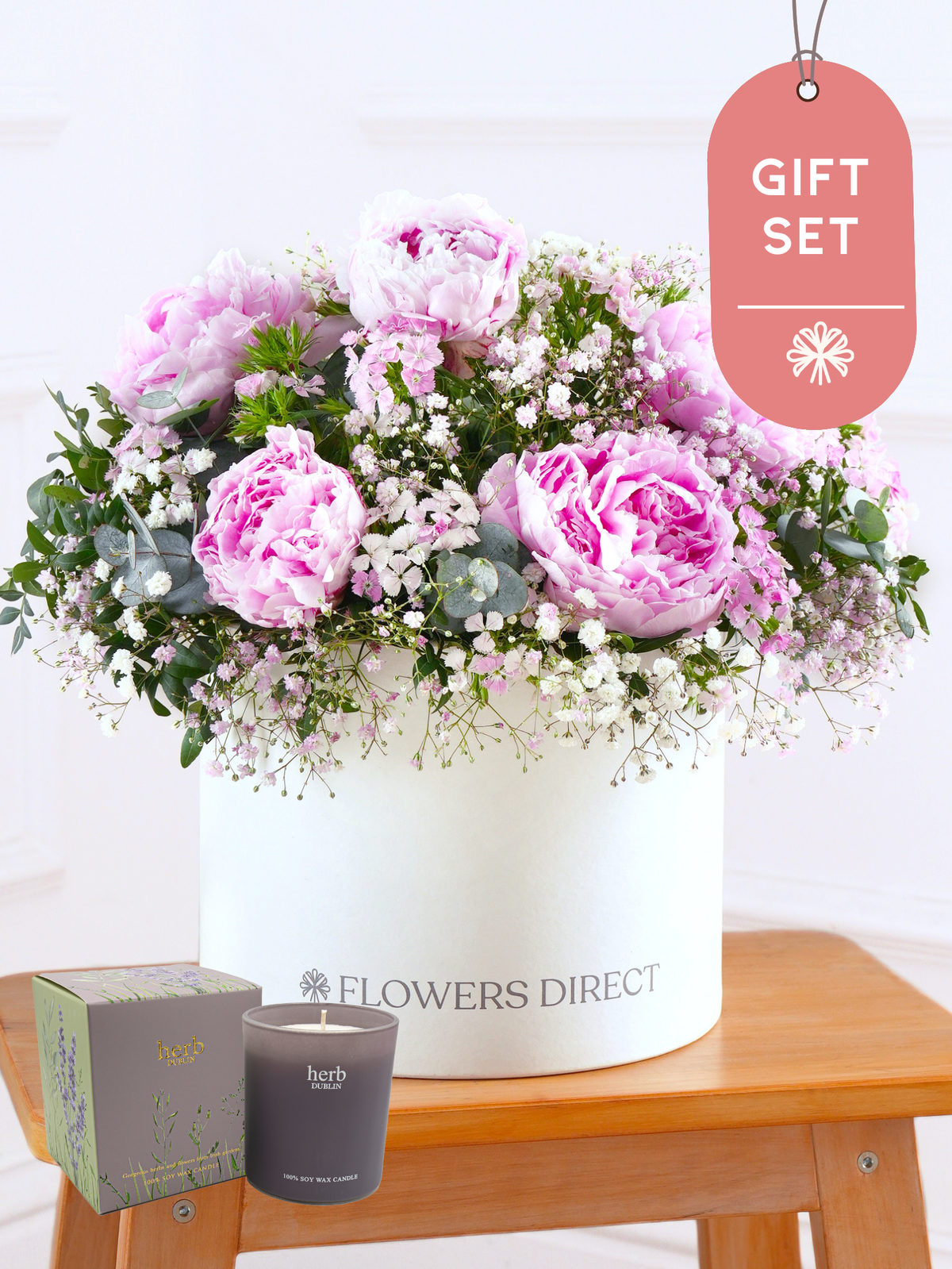 Pink Peony - Hatbox Gift Set