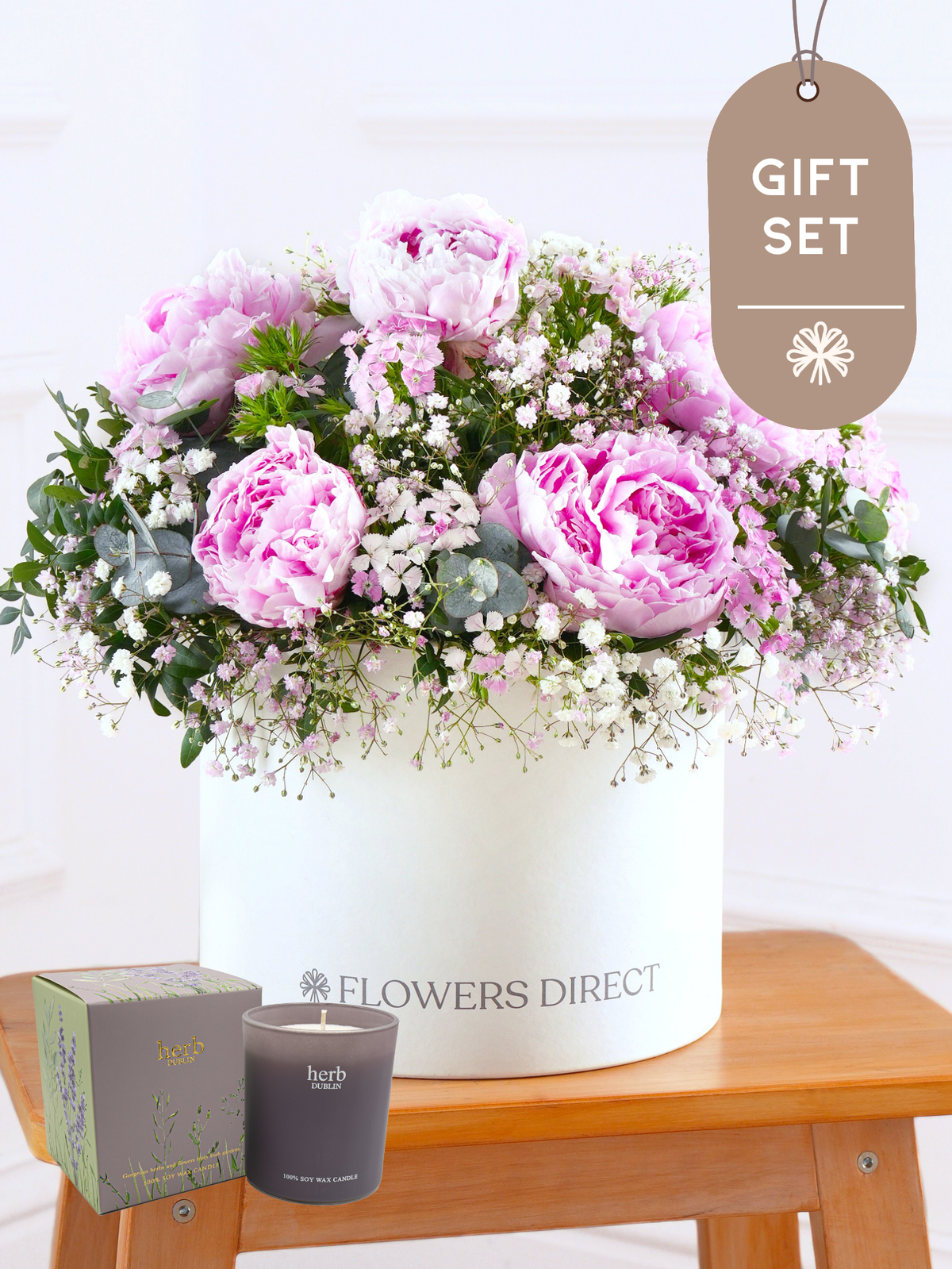 Pink Peony - Hatbox Gift Set
