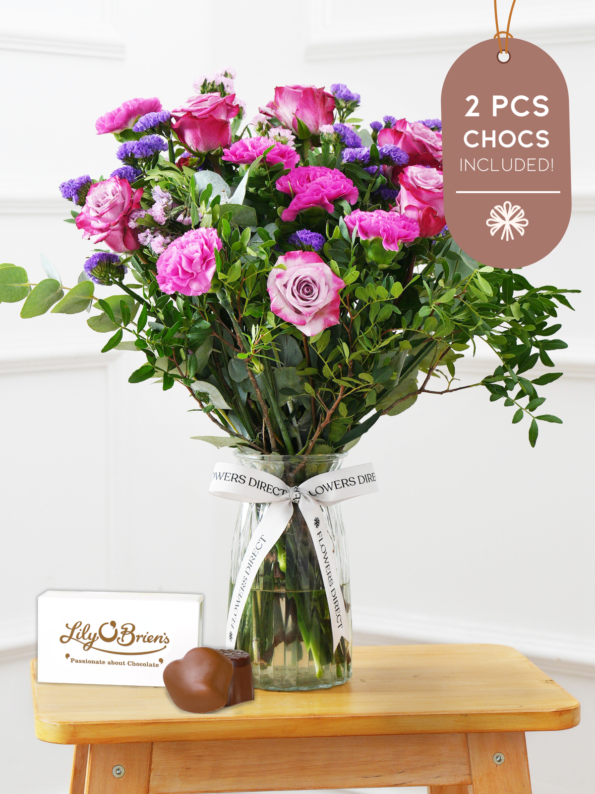 Purple Majesty Vase 2 Pcs Chocs included!