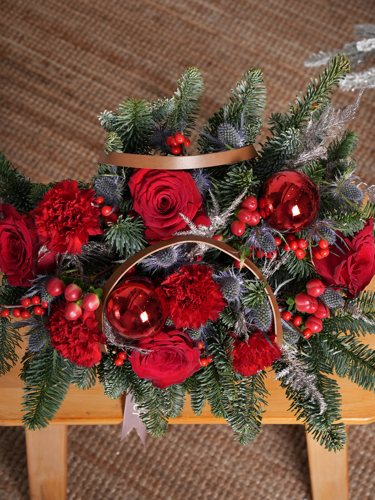 Berry Red Christmas Basket