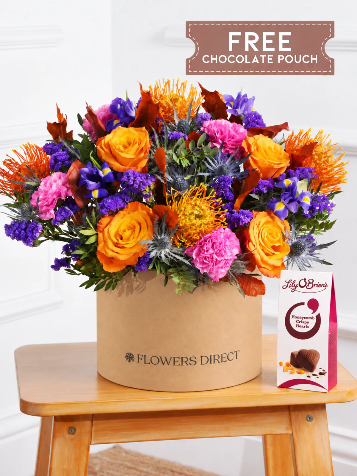 Crisp Meadow Hatbox free chocolate pouch