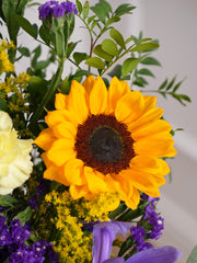 Iris Bliss Vase – Perfect for any occasion, Iris Bliss blends timeless elegance with vibrant charm. Featuring Bleu...