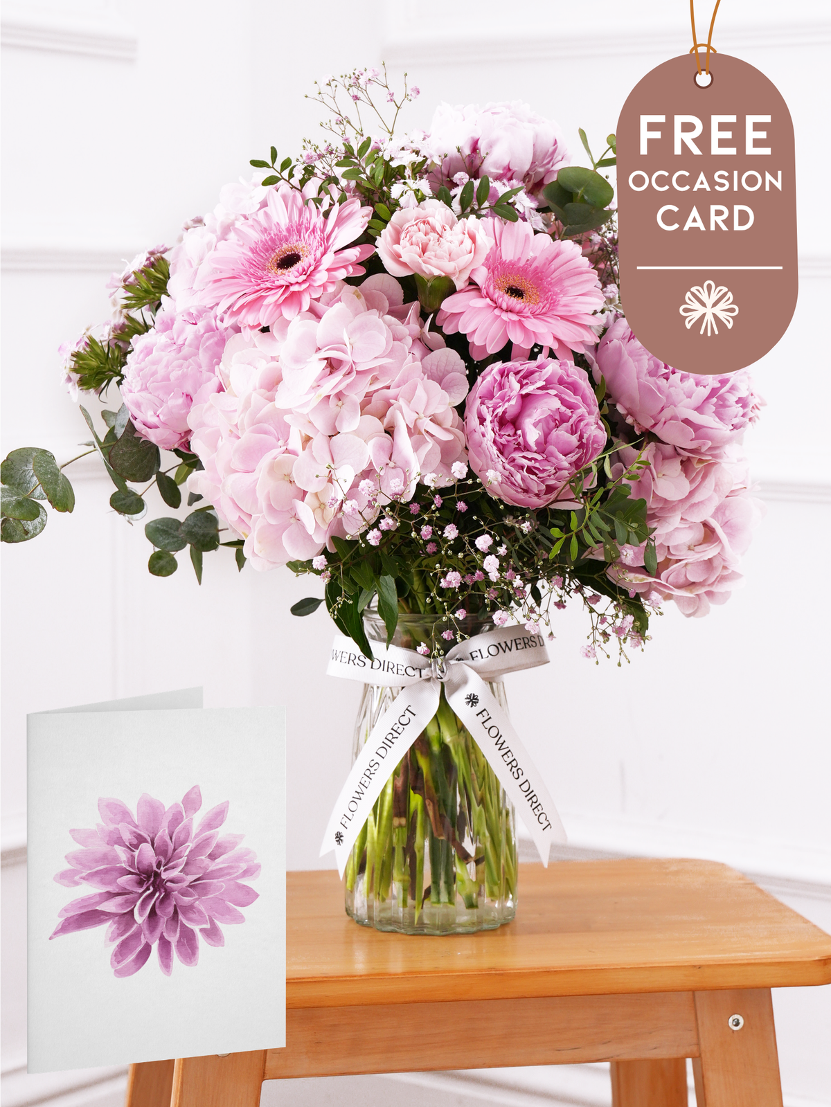Peony Sweetheart - Vase with Free Occasion Card