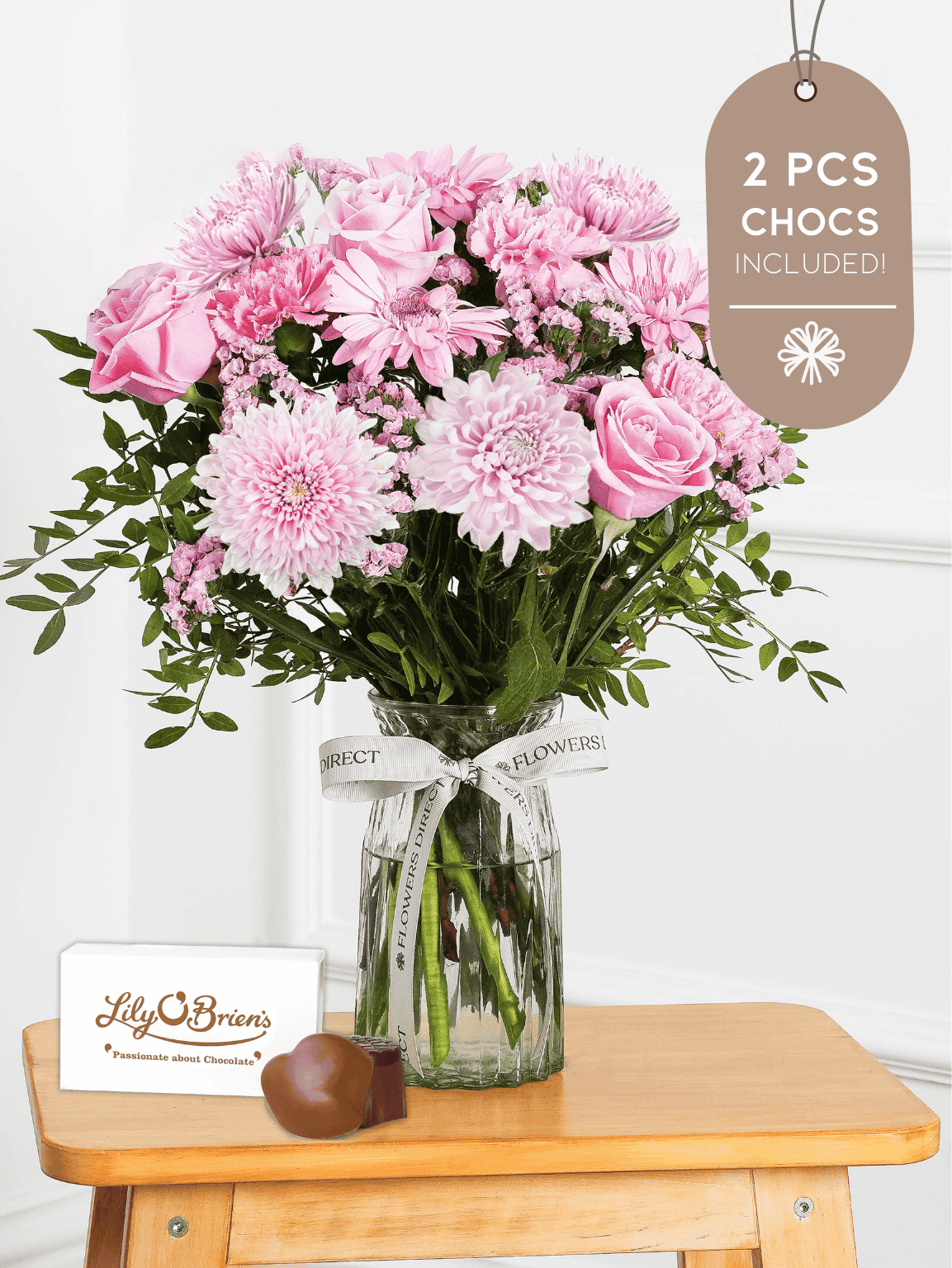 Darling Vase 2 Pcs Chocs included!