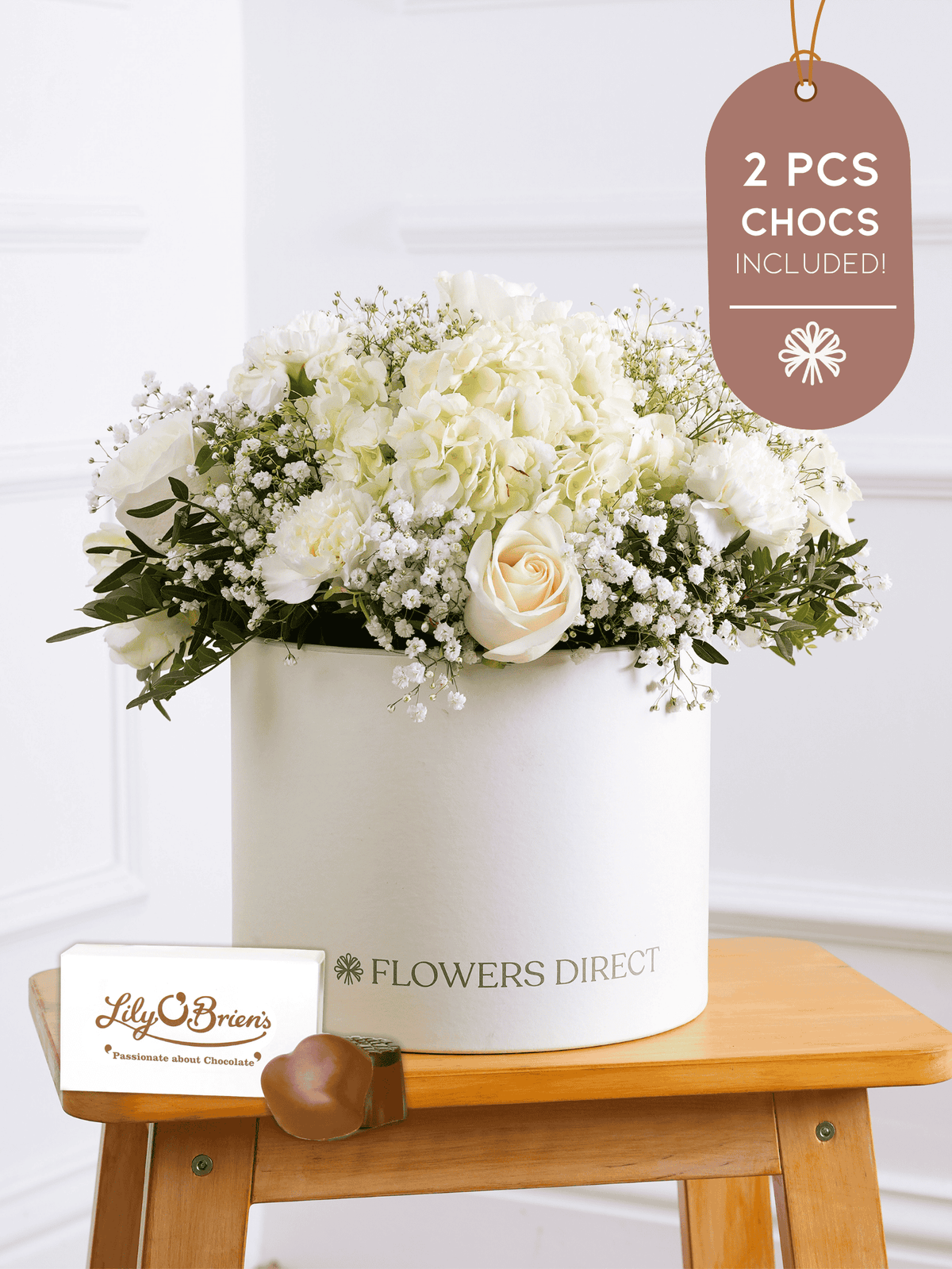 Pure Bliss Hatbox 2 Pcs Chocs included!