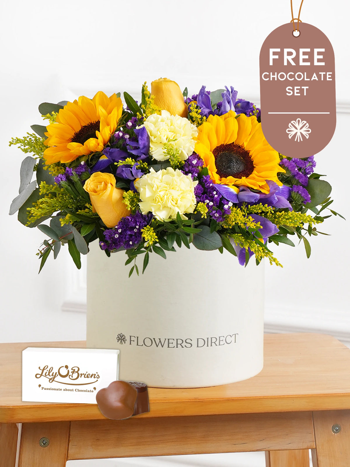 Iris Bliss - Hatbox with Free Chocolate Set