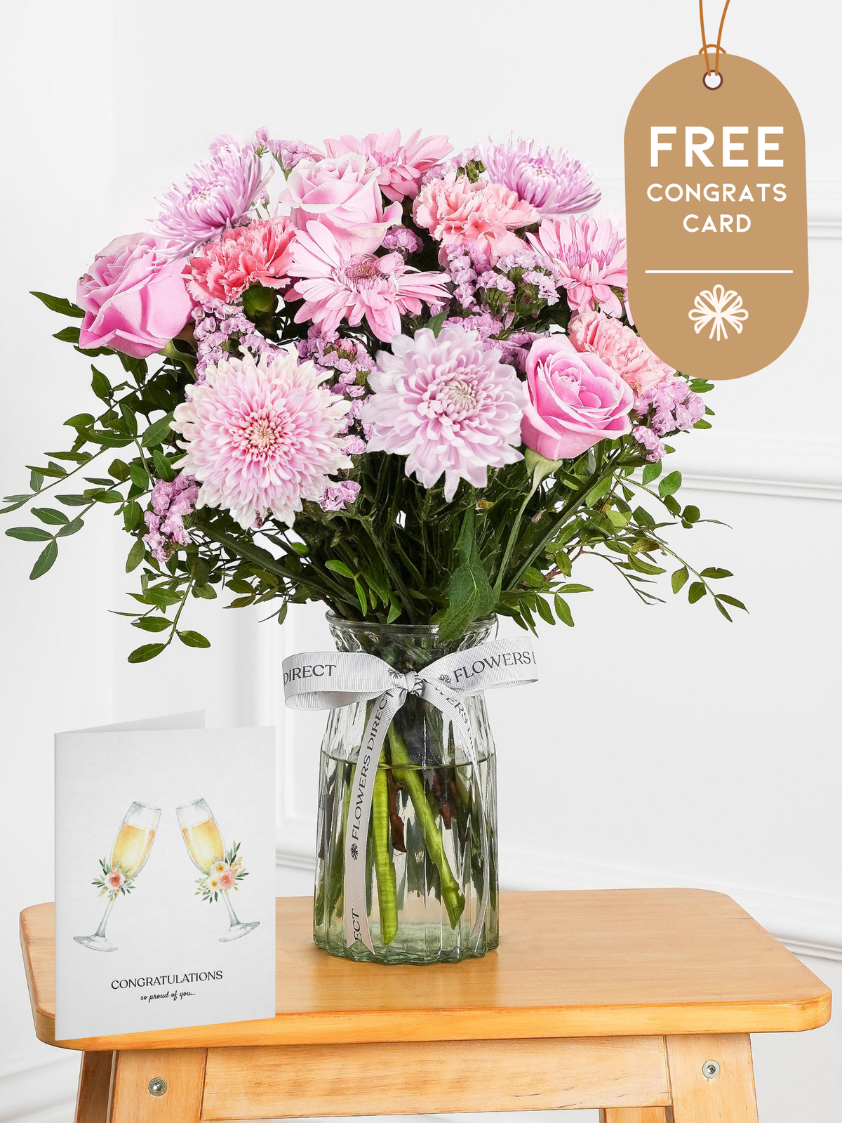 Darling - Vase with Free Congratulations Card
