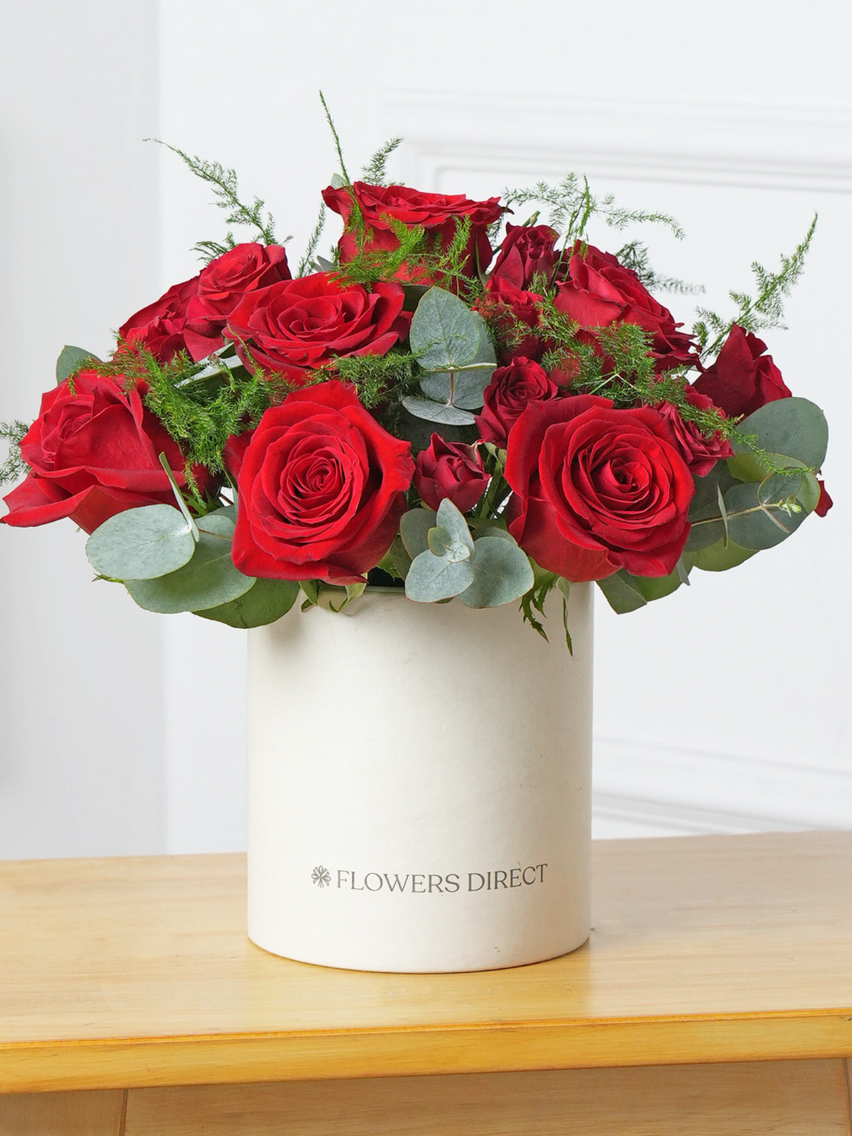 Valentine 9 Red Roses - Hatbox