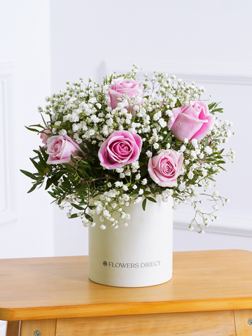 Pink Roses Hatbox