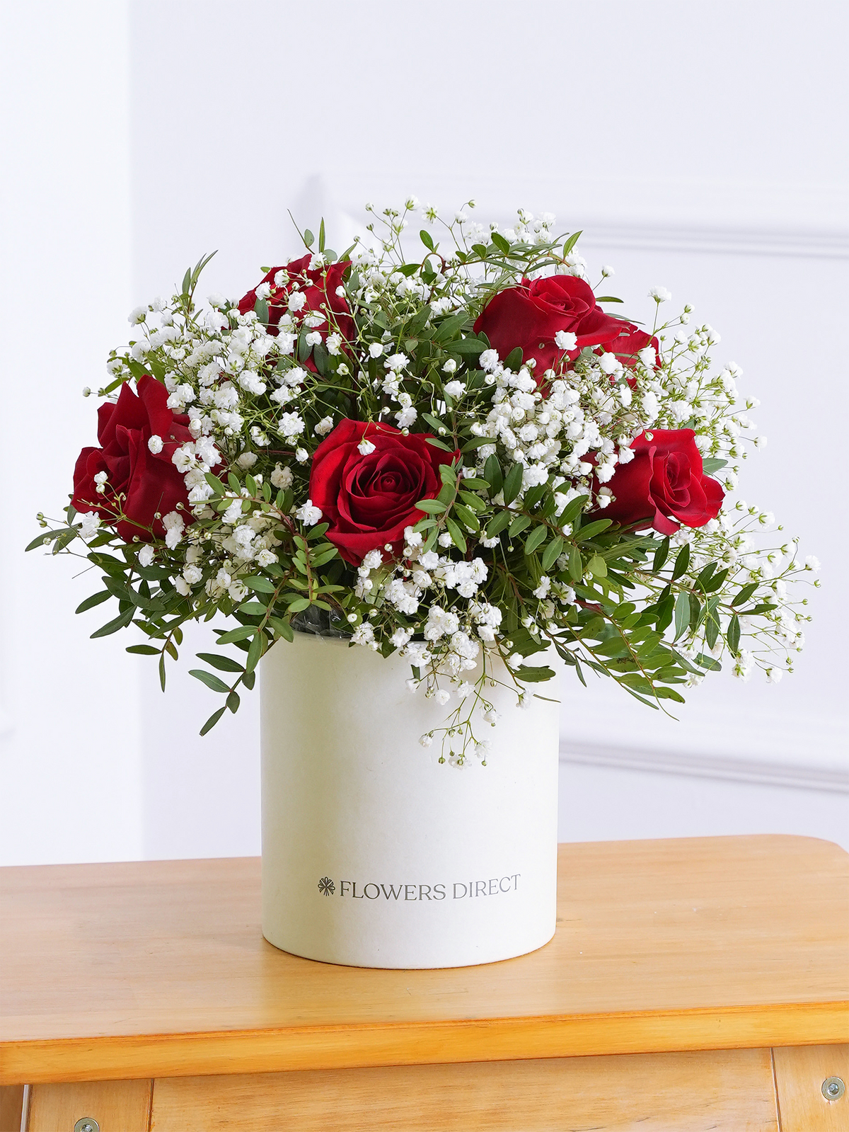 Red Roses - Hatbox