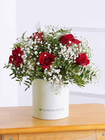 Red Roses Hatbox